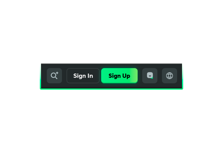 Login and registration button