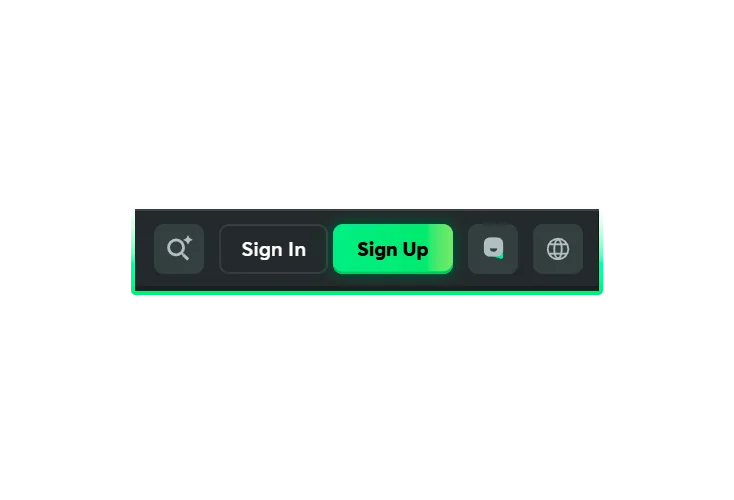 Login and registration button