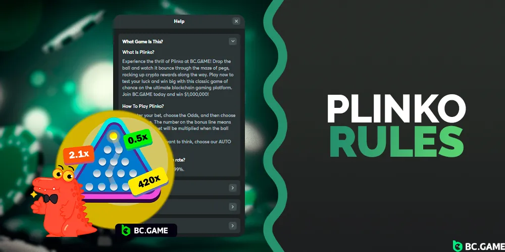 Plinko's Rules of the Game